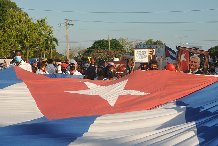 2022 May Day parade in Las Tunas