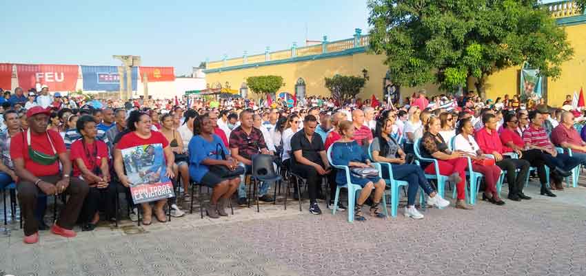Main act commemorating July 26th events in Las Tunas municipality.