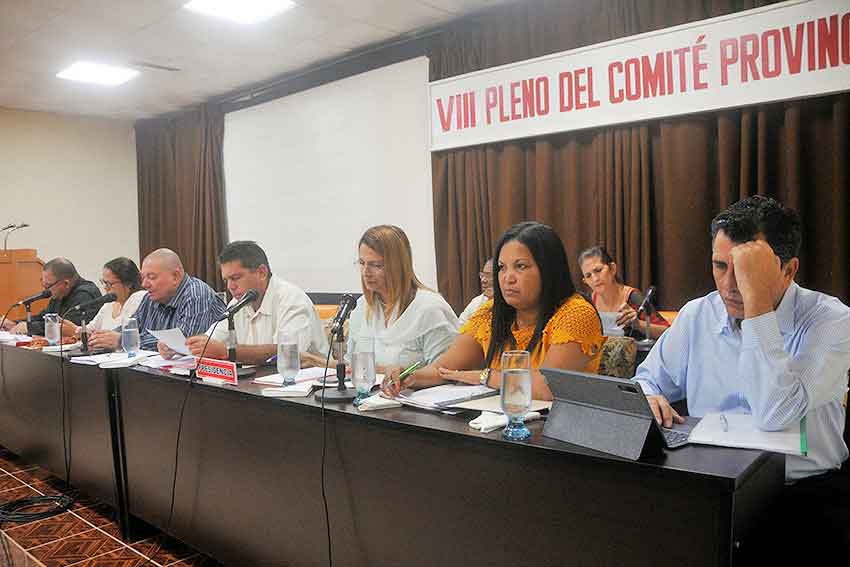 8th Plenary Session of the Provincial Committee of the PCC of Las Tunas.