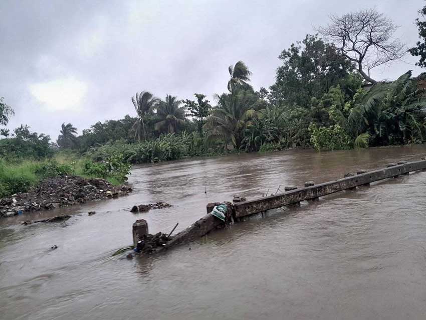Melissa provocó inundaciones en zonas bajas.
