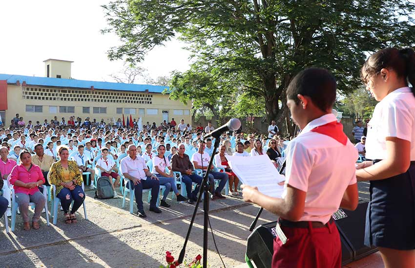 Acto provincial por el 4 de abril en Las Tunas.