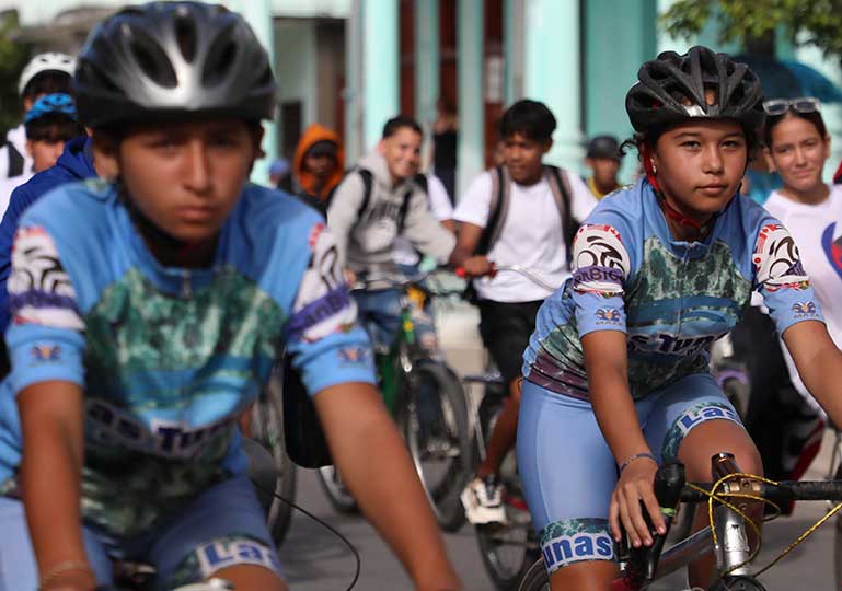La bicicletada combinó deporte, historia y compromiso.