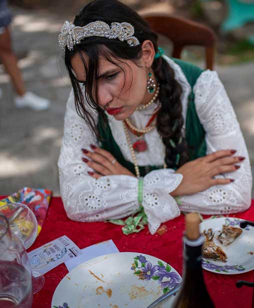 Performance El otro manjar, como parte de la jornada de intervenciones urbanas La Pupila Archivada