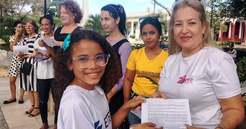 La Central de Trabajadores de Cuba celebra el 4 de abril con las nuevas generaciones.