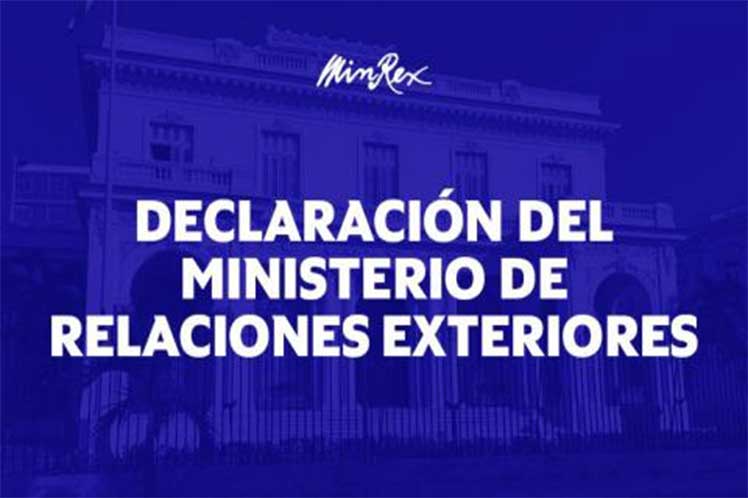 Cuba Declaracion Minrex