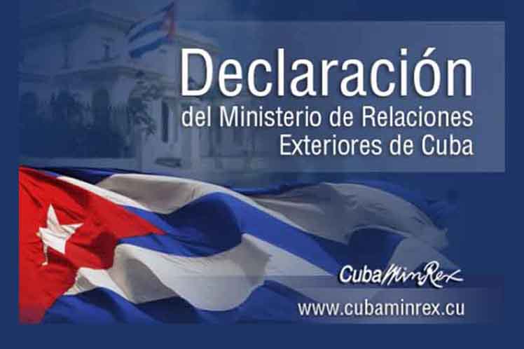 Cuba Minrex Declaracion