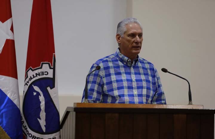 Discurso Díaz Canel en clausura del Congreso de la CTC