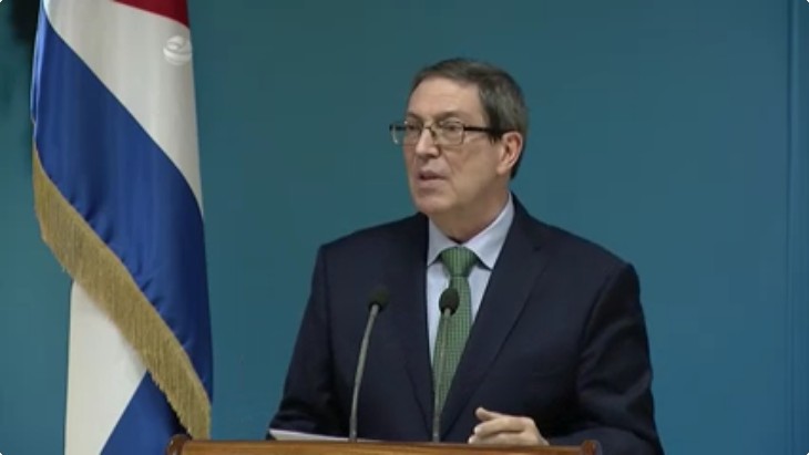 Cuban FM Bruno Rodríguez Parrilla.