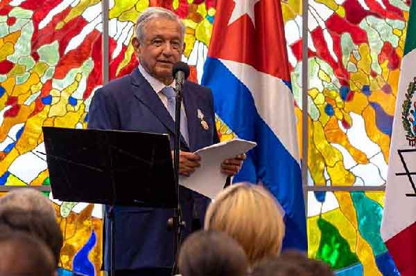 AMLO exaltó nexos históricos entre Cuba y México
