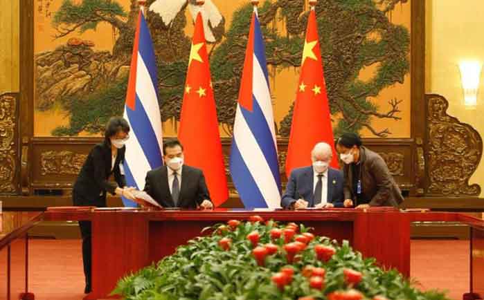 The Ministry of Foreign Trade of Cuba (MINCEX) signed a second agreement with the National Development and Reform Commission of China
