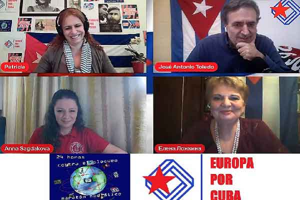 Europe for Cuba channel for carried out a media marathon against the U.S. blockade imposed on the island