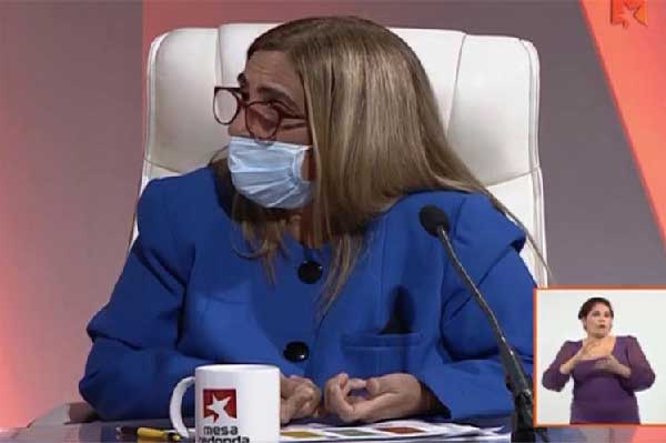 Ministra de Finanzas y Precios de Cuba, Meisi Bolaños.