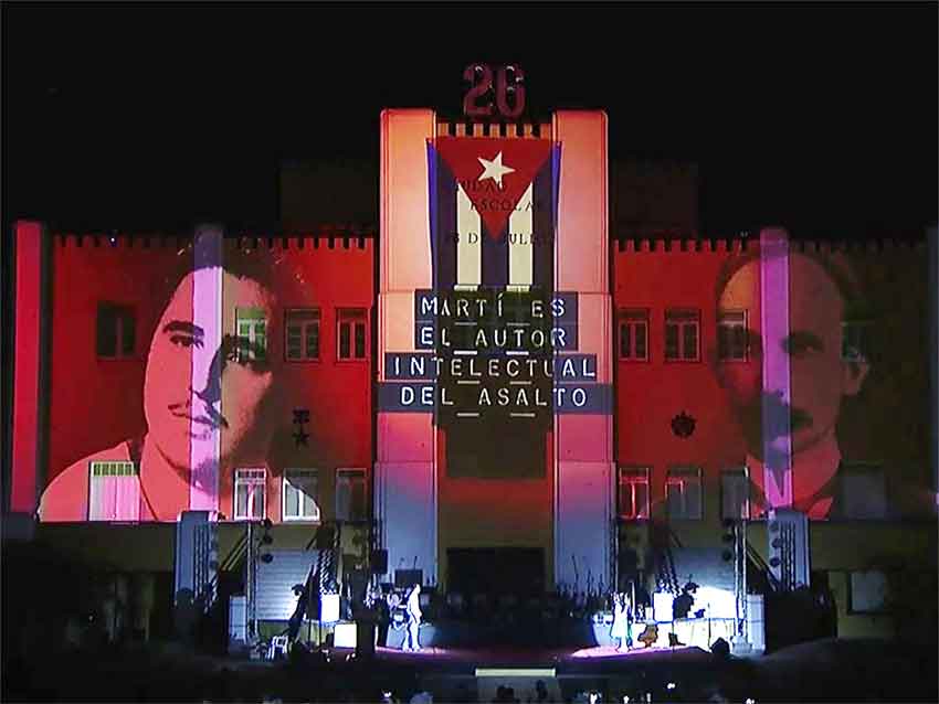 Some 10,000 people from Santiago gathered to celebrate National Rebellion Day