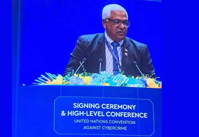 Silvera afirmó que es imposible hablar de una lucha eficaz y equitativa contra la ciberdelincuencia sin denunciar el impacto de las medidas coercitivas unilaterales.