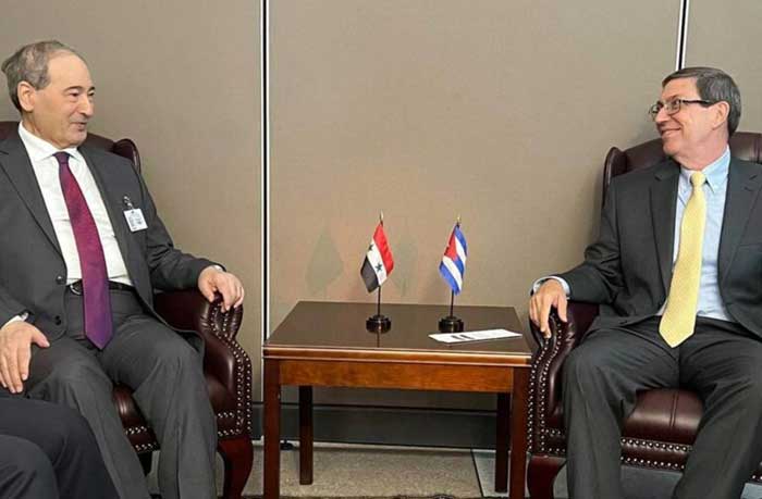 Syrian and Cuban Foreign Ministers discussed the preparations for the G-77+China Summit