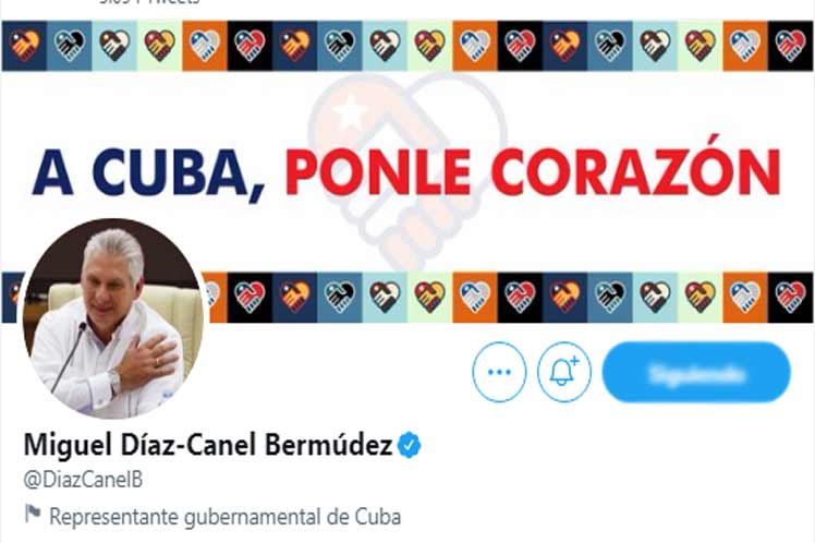 Twitter Diaz Canel 1