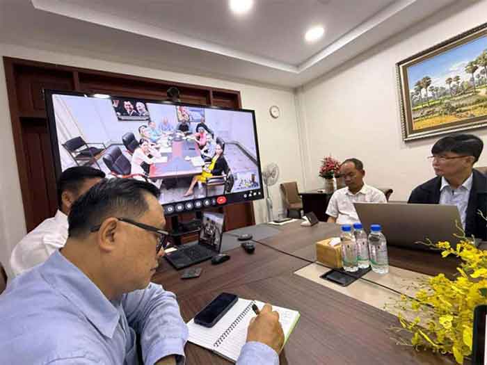  El foro virtual ratificó la voluntad de Cuba y Cambodia de fortalecer los vínculos económicos-comerciales.