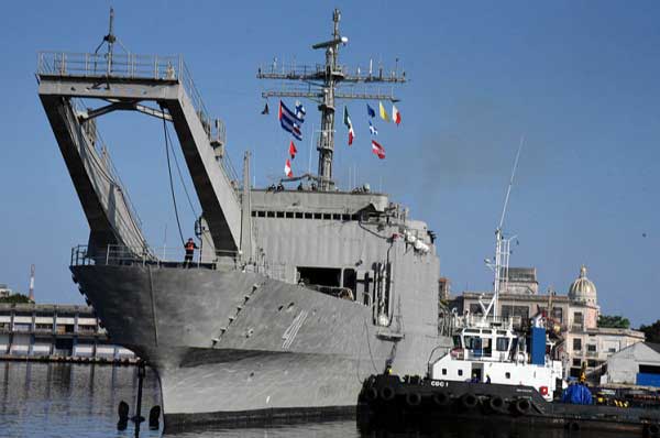 Mexican Navy ship Paloapan arrived Sunday in Cuba