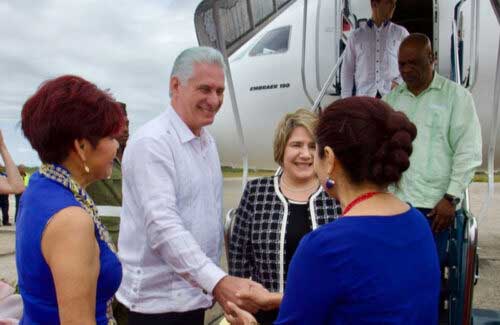 Belize's PM received the Cuban President