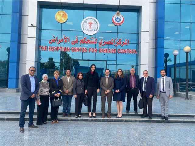 La delegación del Minsap recorrió el Centro Egipcio para el Control de Enfermedades.