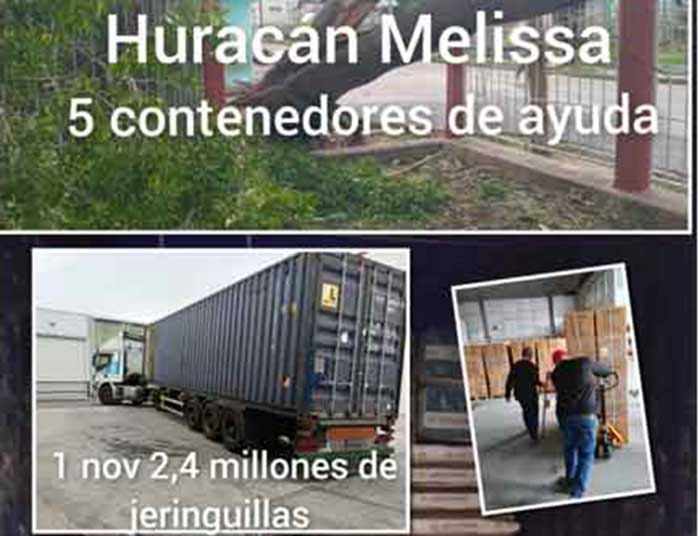 The two organizations have already prepared a container with galvanized roofing sheets.