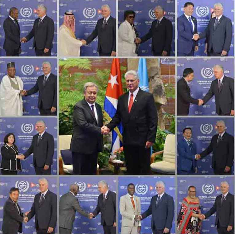 African, Latin American and Asian president reaffirmed their solidarity with Cuba 