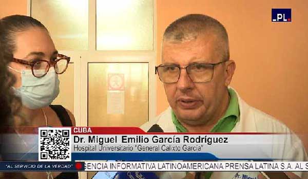 Dr. Emilio García, director del capitalino hospital Calixto García