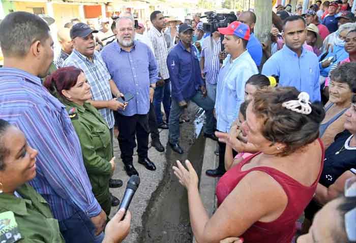 The Cuban Prime Minister toured the most affected areas