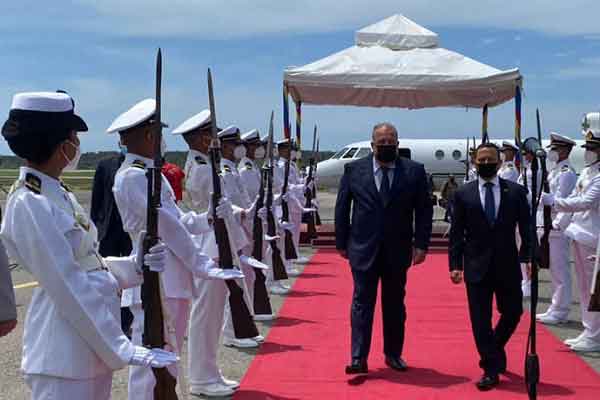 Marrero Cruz arrived in Caracas at noon Monday