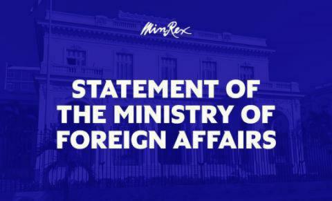 Statement of the Cuban Ministry of Foreign Affairs on terrorist attack against the Island Embassy