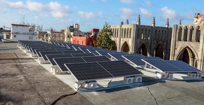 paneles solares techo