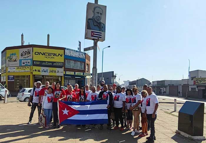 Celebración de los “100 años con Fidel” en Zimbawbe.