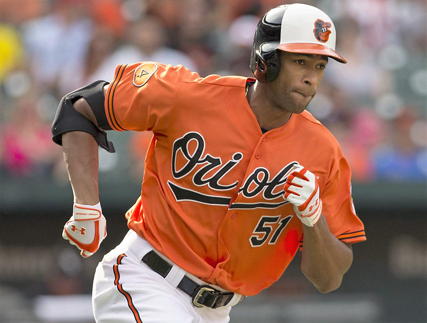 Henry Urrutia when playing for Baltimore Orioles