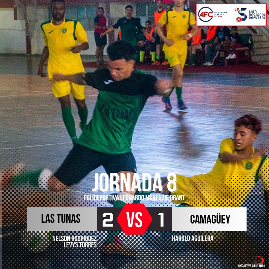 Las Tunas defeated Camgüey in Group C of Indoor Soccer League