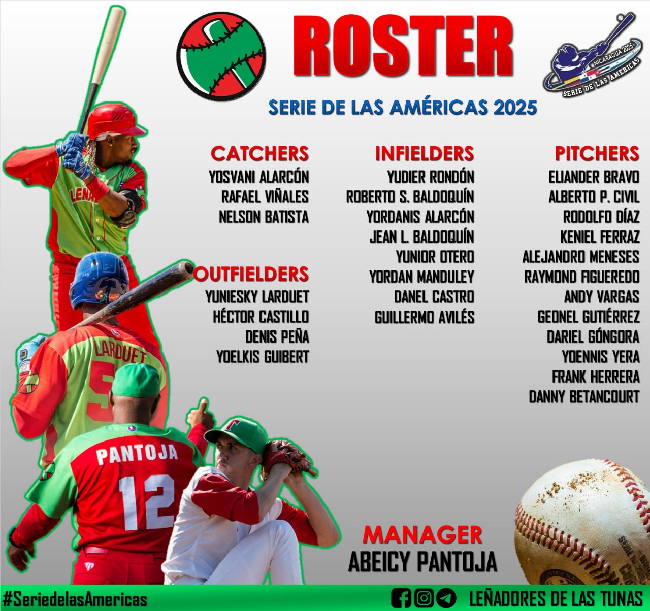 Roster of Las Tunas Lumberjacks for the 1st Americas Series.