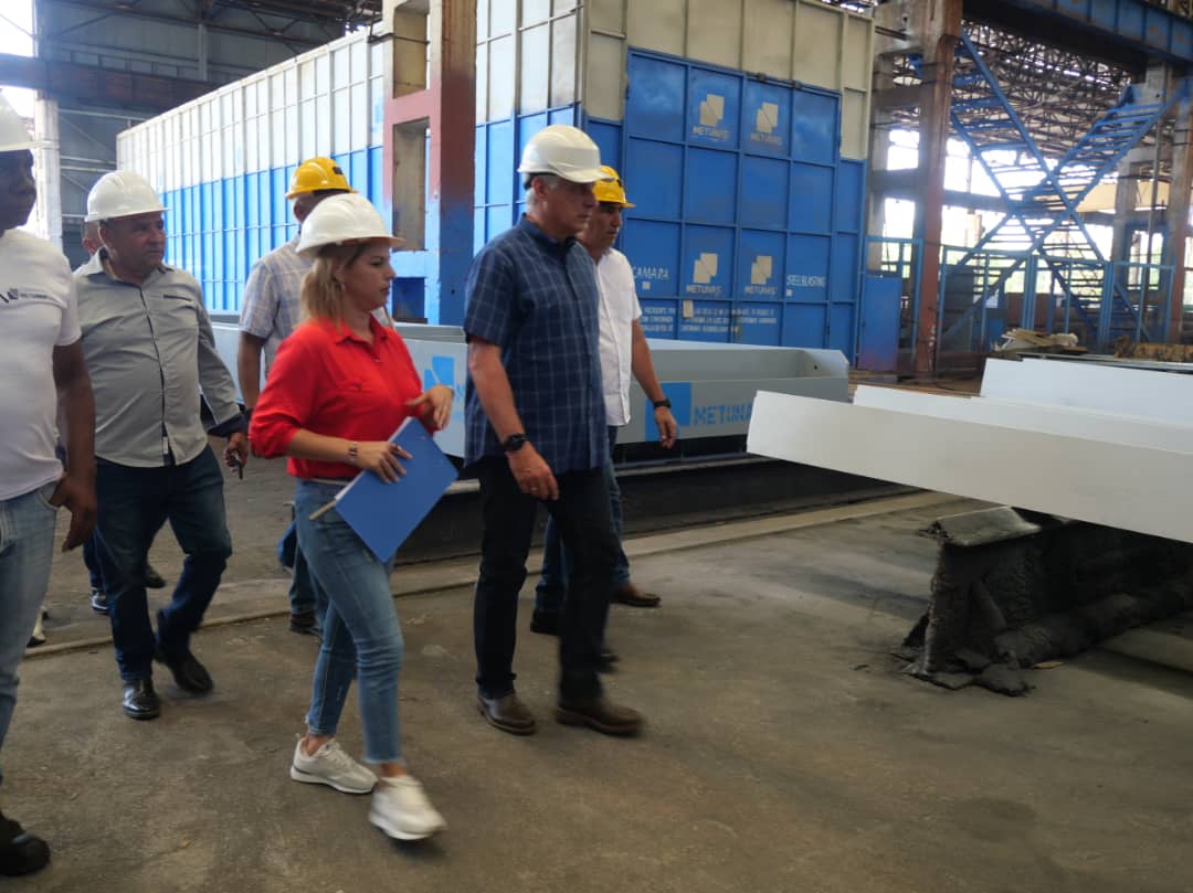 The Cuban President visited METUNAS.