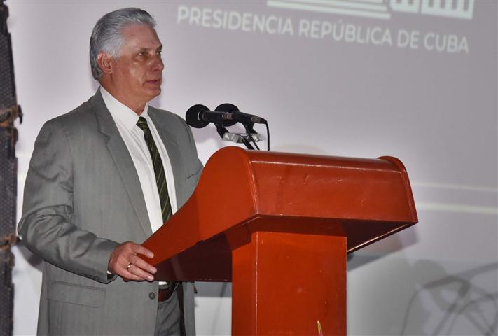 President Díaz-Canel gave the opening lecture at the 1st Saber-UH 2023 International Scientific Convention of the University of Havana