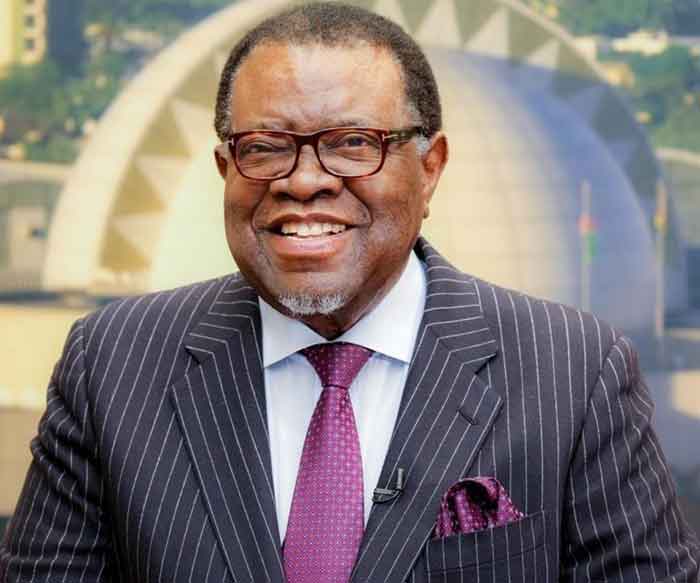 Namibian President Hage Geingob