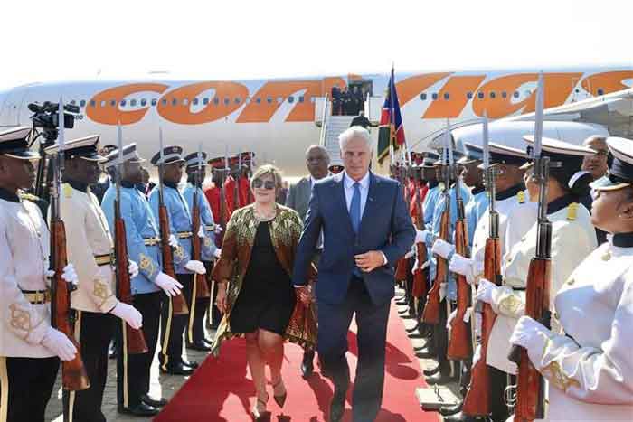 Díaz-Canel arrived on Saturday at Windhoek's Hosea Kutako International Airport