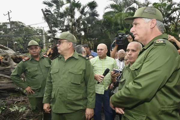 Cuban President tours affected areas of Havana