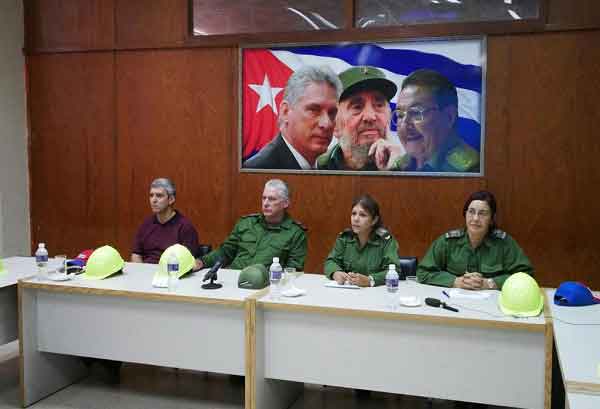 Cuban President Miguel Díaz-Canel confirmed the damages caused by Hurricane Ian in the western province of Mayabeque