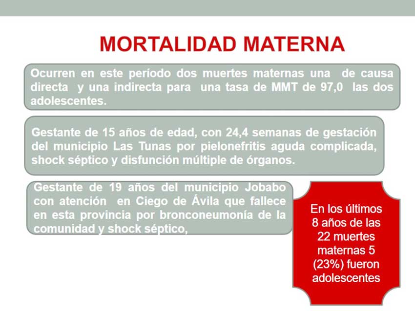 El embarazo en la adolescencia es un problema de salud que enfrenta la sociedad tunera hoy