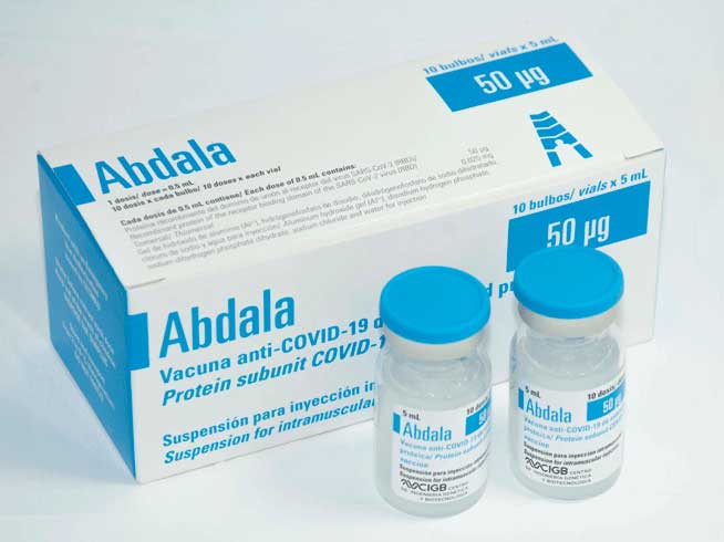 The Center for Genetic Engineering and Biotechnology (CIGB) reported that its Abdala Covid-19 vaccine has an efficacy rate of 90%