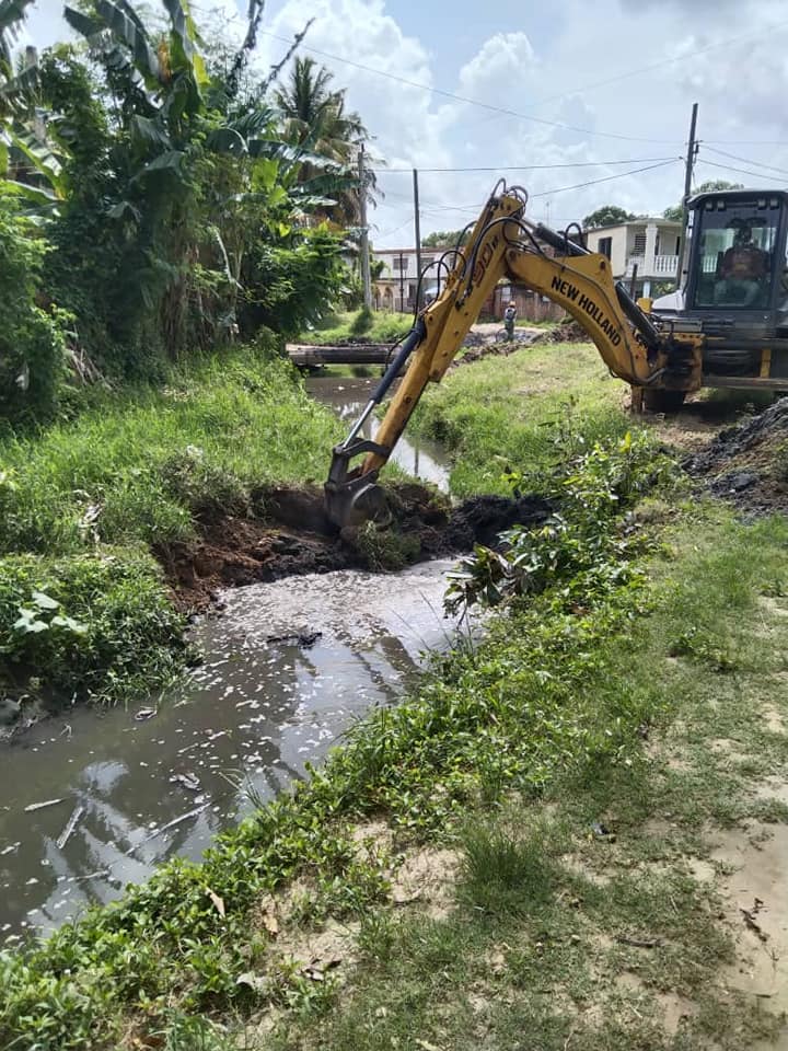 Cleaning of the riverbed