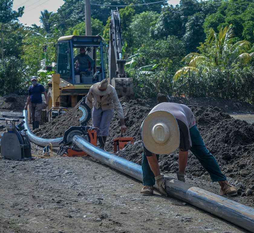More than eigth km of new pipelines for water supply in Las Tunas