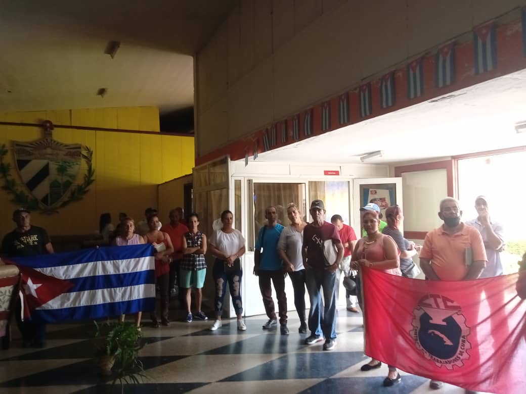 Las Tunas trade union movement expressed solidarity with victims of Hurricane Ian