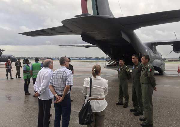 Mexican aid arrived in Havana