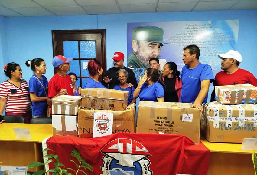 Trabajadores de Correos Las Tunas, solidarios con colegas granmenses.