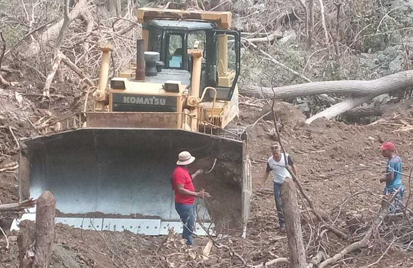 Conalza ejecuta labores de recuperación en varios territorios orientales afectados por el huracán Melissa.