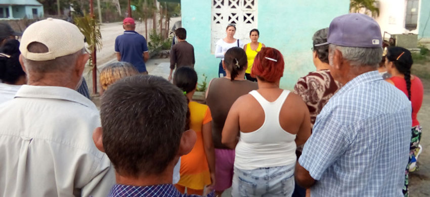 Sanitary hearing in the municipality of Jesús Menéndez 